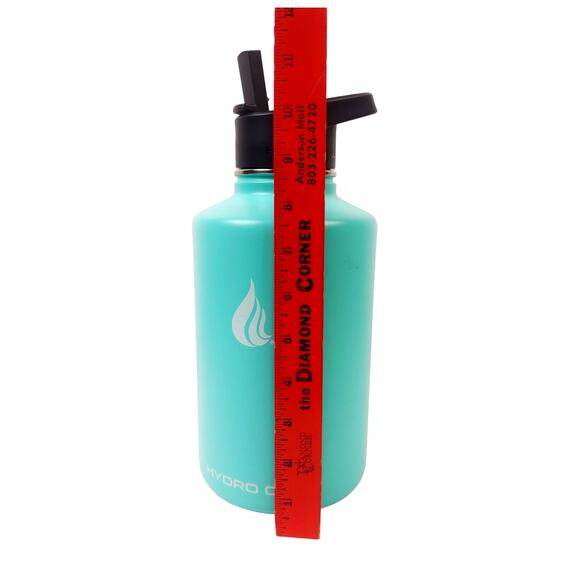 Hydro Cell 64 oz Stainless Steel Water Bottle Wide Mouth Flip Top Green Blue - Picture 2 of 8
